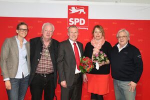 v.l.n.r. Bettina Habold, Karl Kühner, Tanja Sagasser-Beil, Rainer Hinderer und Wolfgang Olbrisch