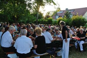 Gute Stimmung unter dem Wasserturm